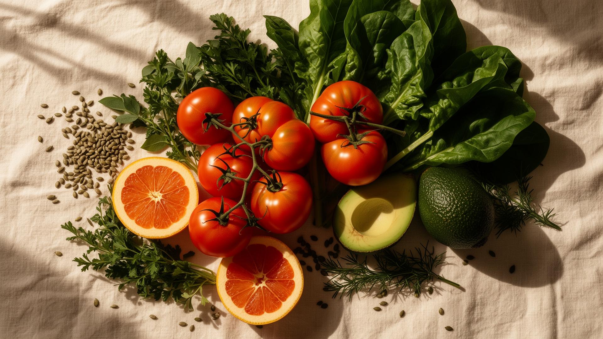 Vibrant fresh ingredients